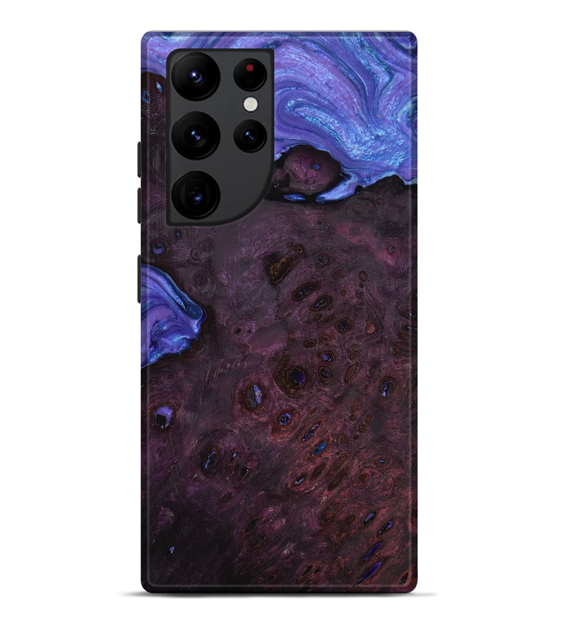 Galaxy S22 Ultra Wood+Resin Live Edge Phone Case - Nyla (Purple, 649157)