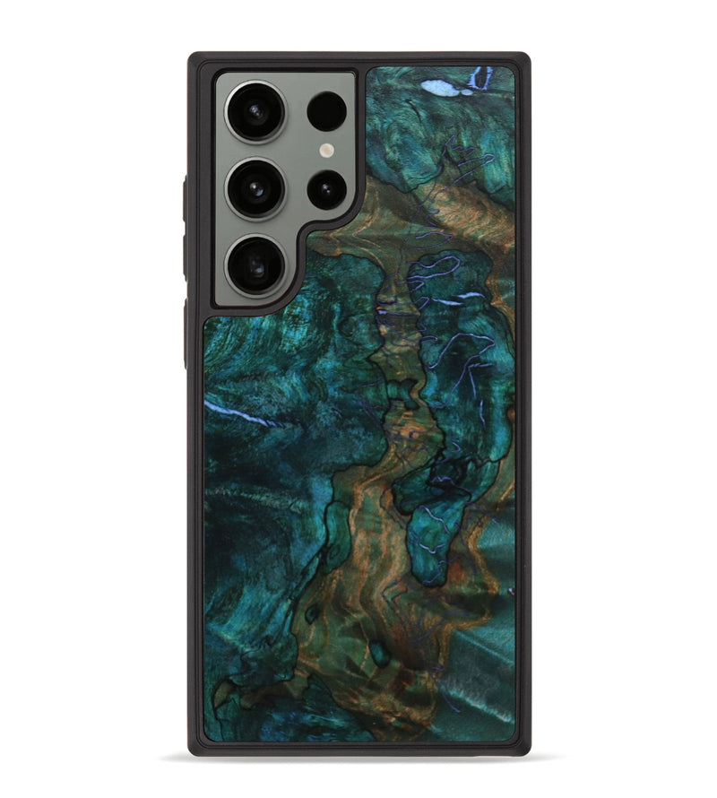 Galaxy S23 Ultra Wood+Resin Phone Case - Eloise (Wood Burl, 649238)