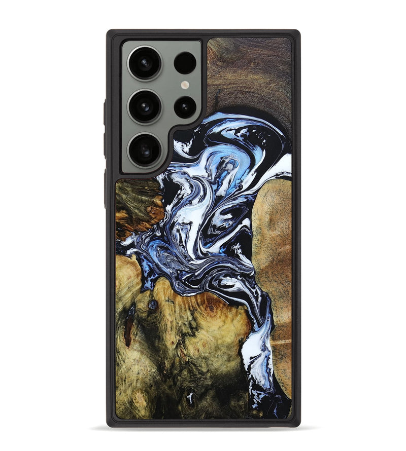 Galaxy S23 Ultra Wood+Resin Phone Case - Madyson (Mosaic, 649268)