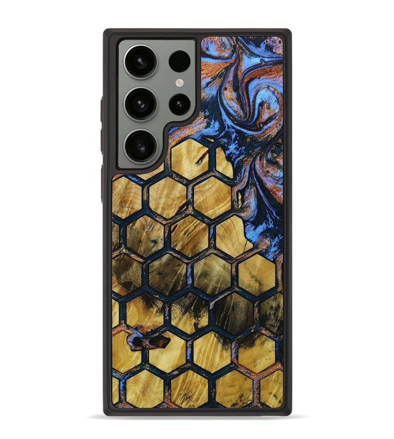 Galaxy S23 Ultra Wood+Resin Phone Case - Lynda (Pattern, 649294)