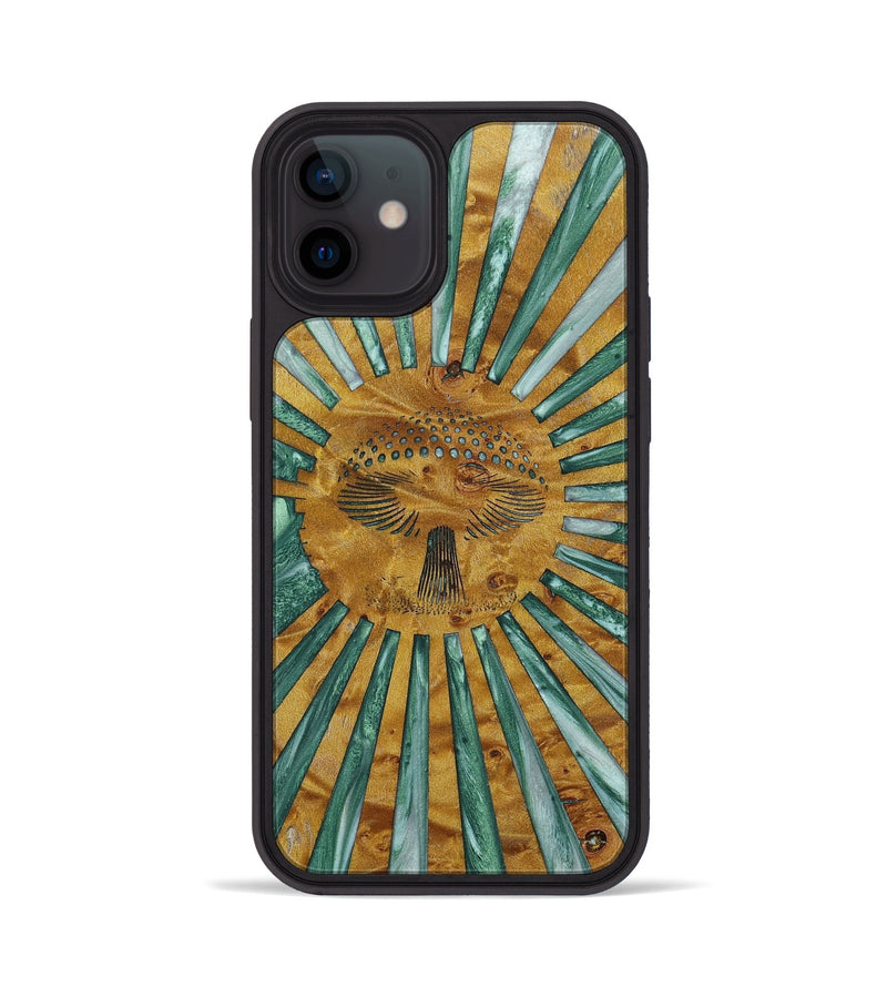 iPhone 12 Wood+Resin Phone Case - Madilyn (Retro, 649302)