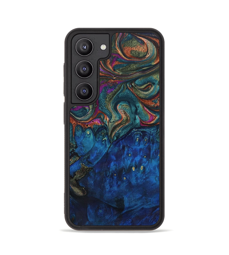 Galaxy S23 Wood+Resin Phone Case - Therese (Green, 649407)
