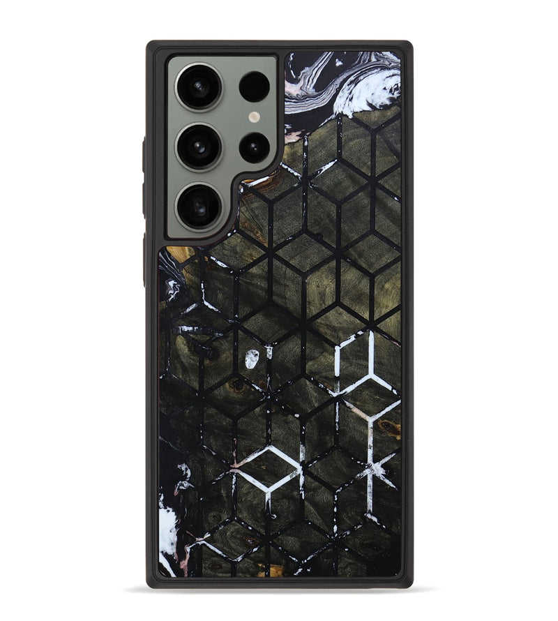 Galaxy S23 Ultra Wood+Resin Phone Case - Andrea (Pattern, 649414)