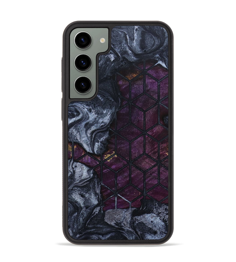 Galaxy S23 Plus Wood+Resin Phone Case - Gina (Pattern, 649416)
