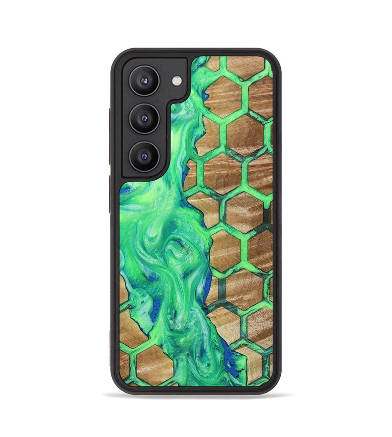 Galaxy S23 Wood+Resin Phone Case - Sophie (Pattern, 649426)