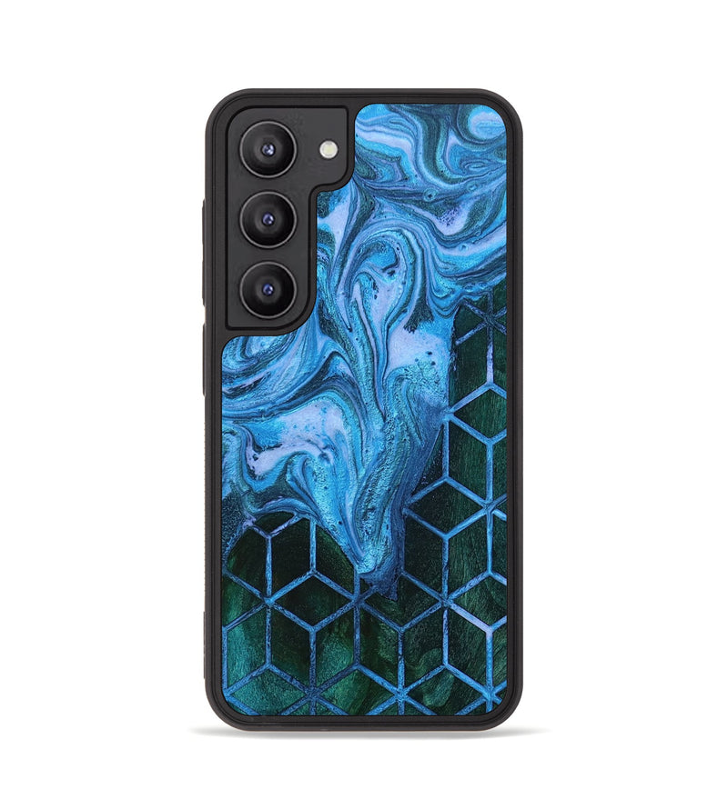 Galaxy S23 Wood+Resin Phone Case - Alivia (Pattern, 649427)