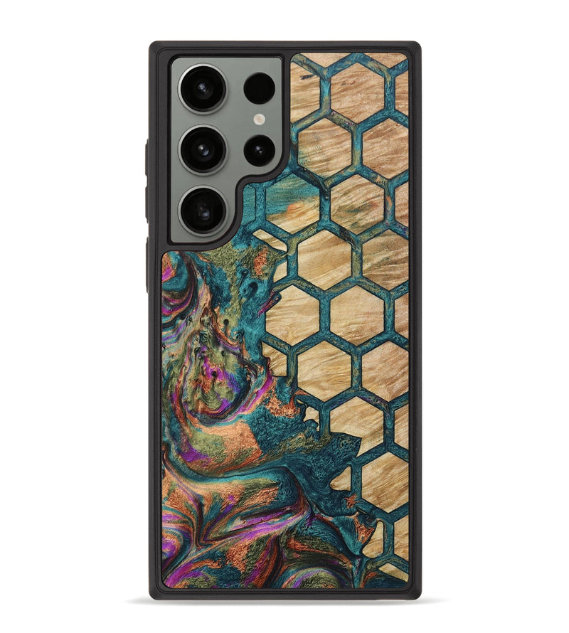 Galaxy S23 Ultra Wood+Resin Phone Case - Milani (Pattern, 649428)