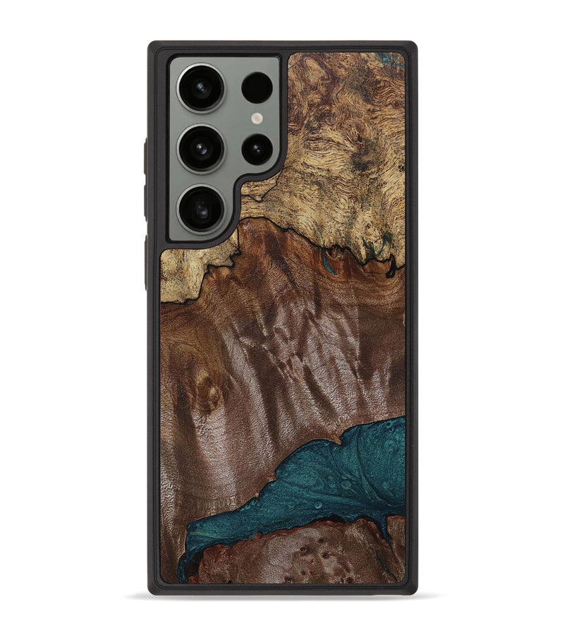 Galaxy S23 Ultra Wood+Resin Phone Case - Marc (Wood Burl, 649455)