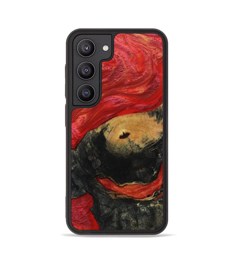 Galaxy S23 Wood+Resin Phone Case - Minnie (Red, 649468)