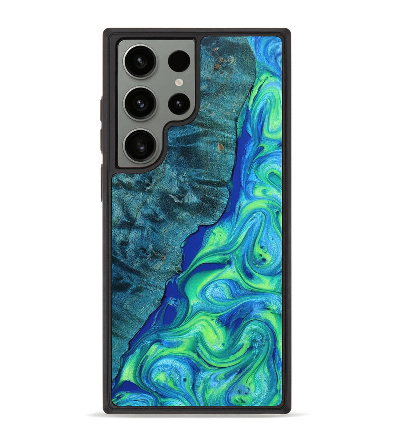 Galaxy S23 Ultra Wood+Resin Phone Case - Craig (Green, 649484)