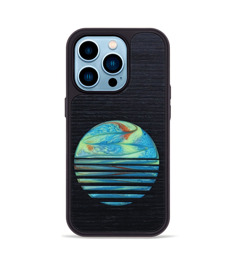 iPhone 14 Pro Wood+Resin Phone Case - Paige (Retro, 649485)