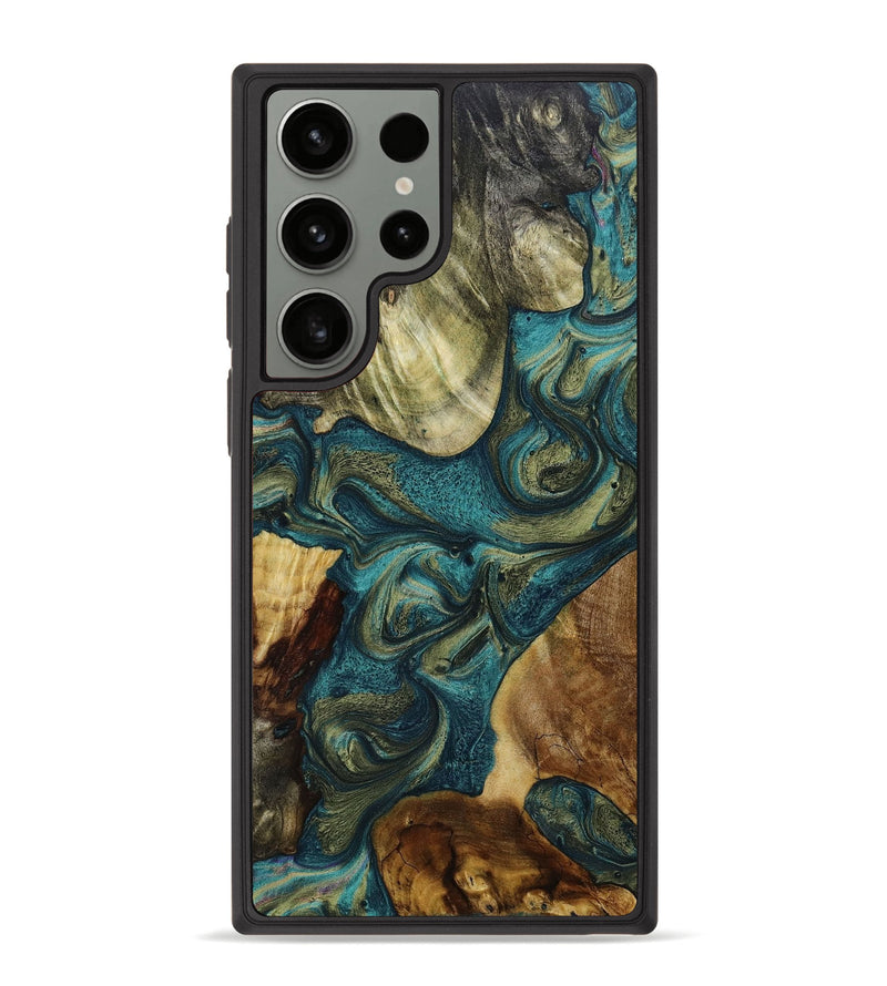 Galaxy S23 Ultra Wood+Resin Phone Case - Effie (Mosaic, 649586)