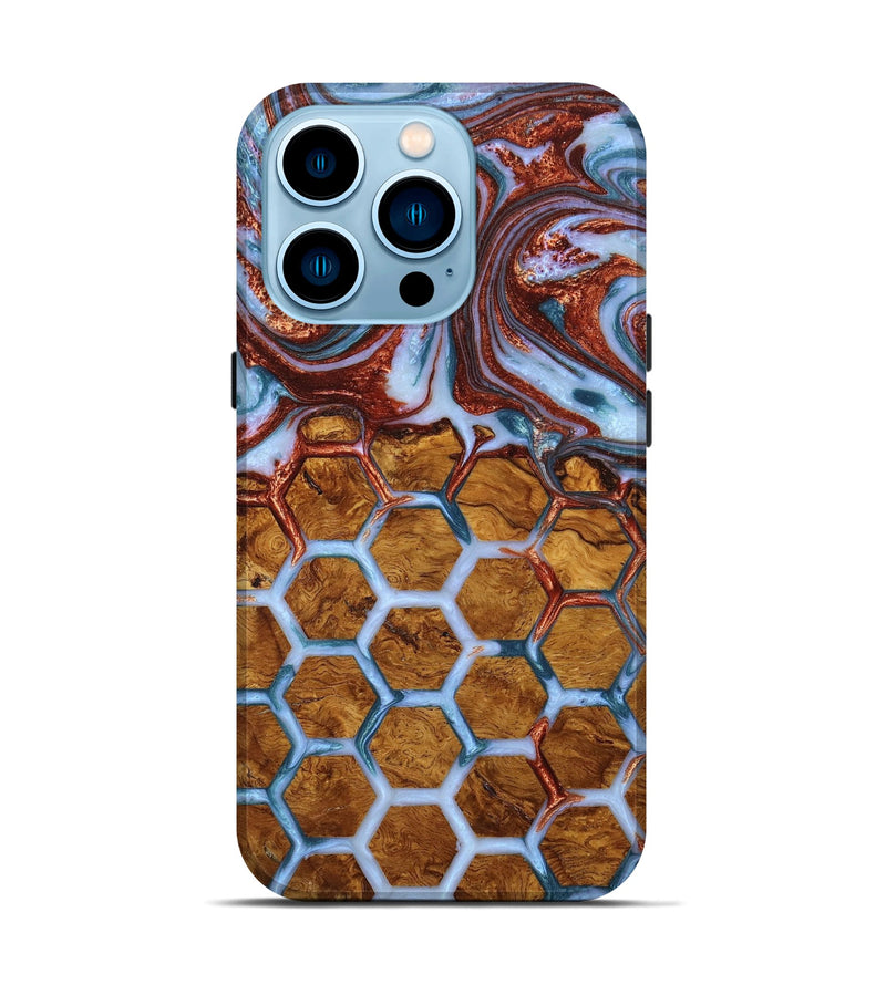 iPhone 14 Pro Wood+Resin Live Edge Phone Case - Archer (Pattern, 649603)