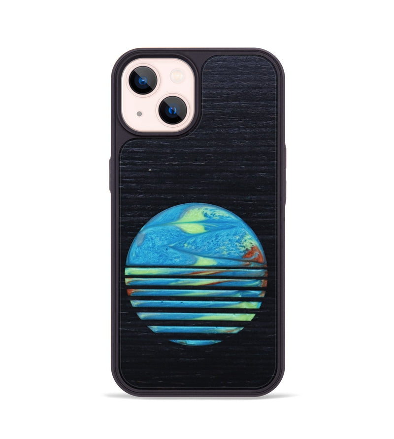 iPhone 14 Wood+Resin Phone Case - Zara (Retro, 649684)