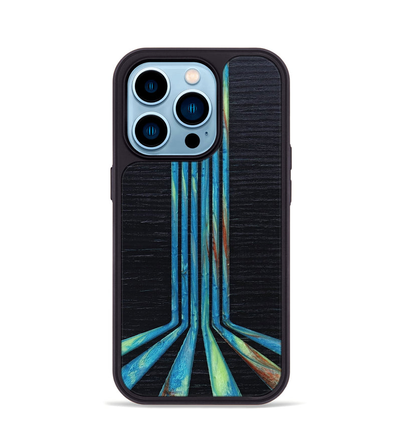 iPhone 14 Pro Wood+Resin Phone Case - Gabriella (Retro, 649686)