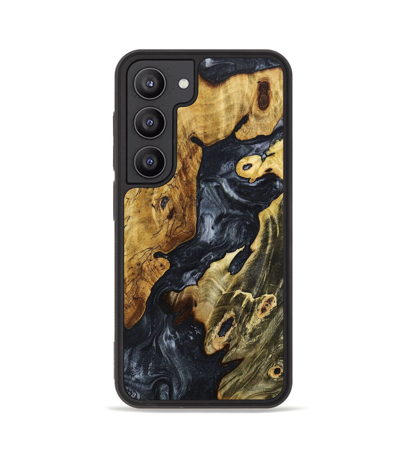 Galaxy S23 Wood+Resin Phone Case - Tammie (Gunmetal, 649707)