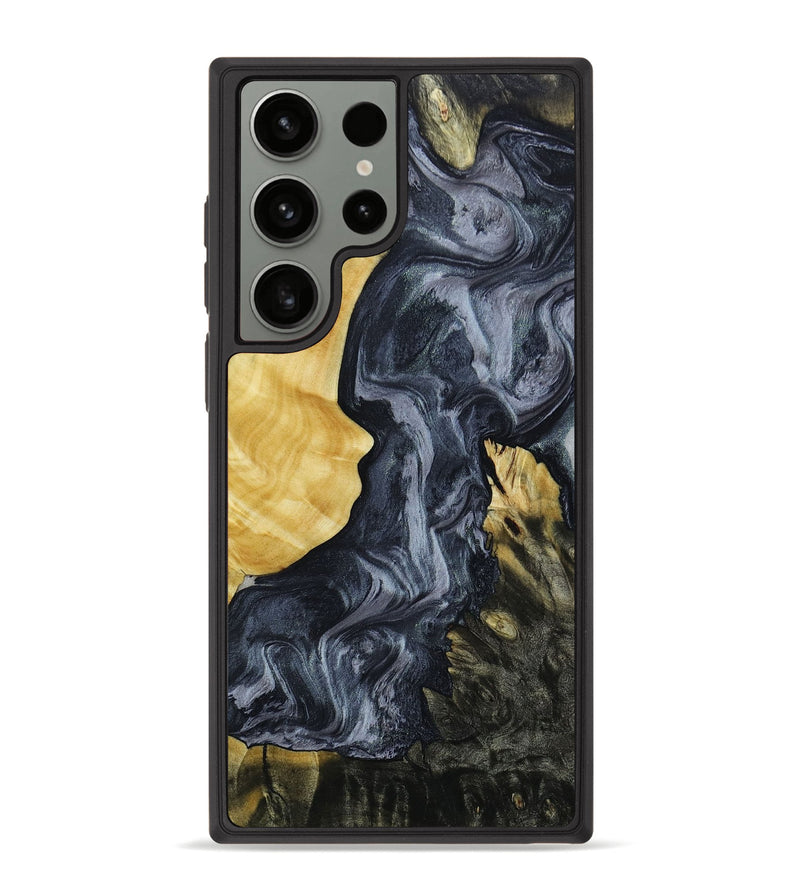 Galaxy S23 Ultra Wood+Resin Phone Case - Celia (Gunmetal, 649723)