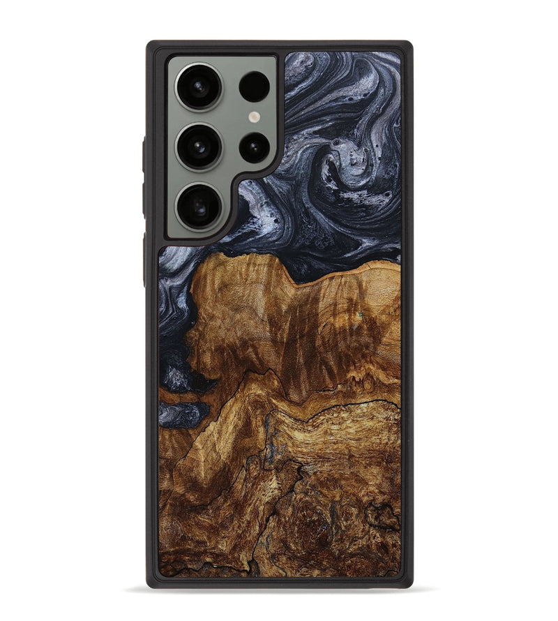 Galaxy S23 Ultra Wood+Resin Phone Case - Addison (Gunmetal, 649764)