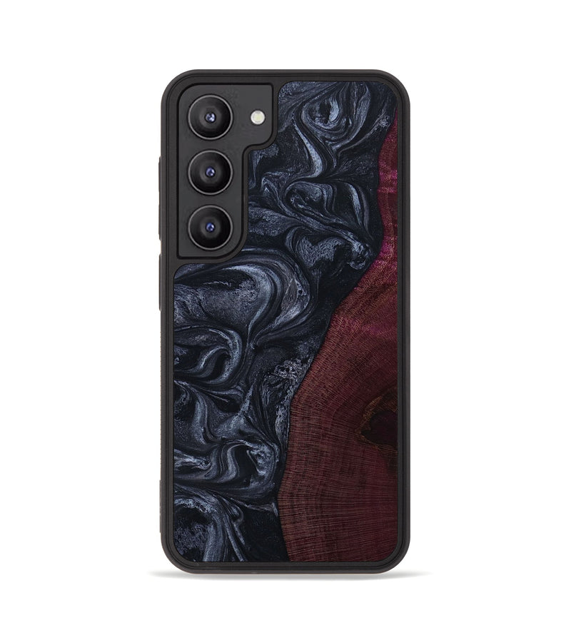 Galaxy S23 Wood+Resin Phone Case - Emilee (Gunmetal, 649806)