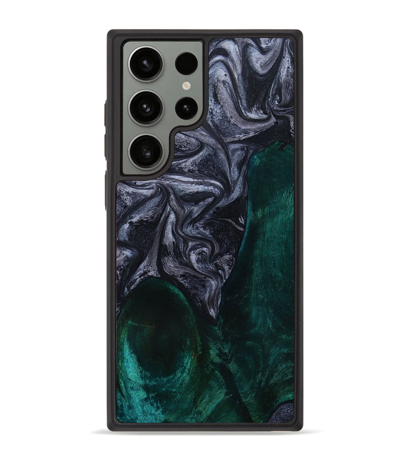 Galaxy S23 Ultra Wood+Resin Phone Case - Benny (Gunmetal, 649816)