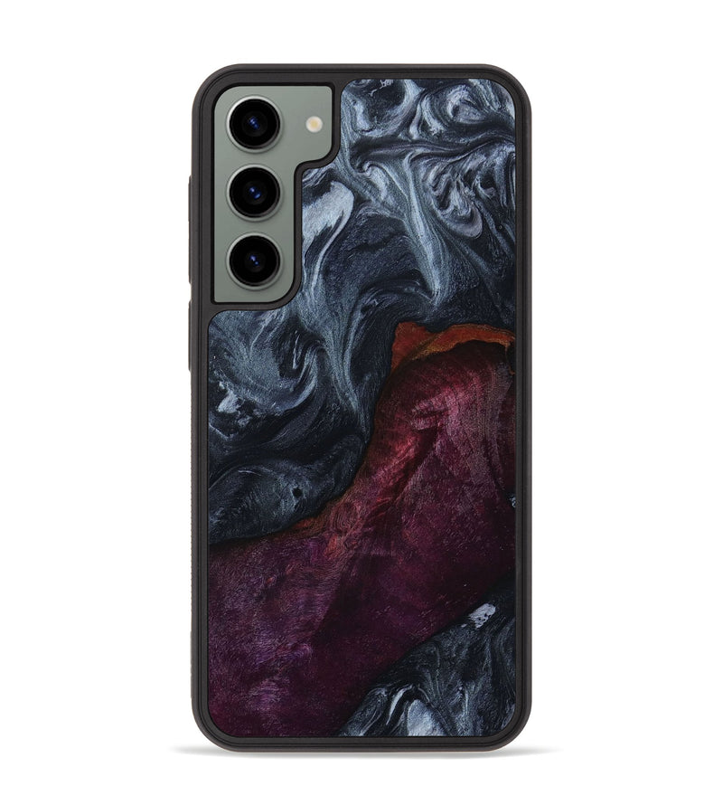 Galaxy S23 Plus Wood+Resin Phone Case - Jarod (Gunmetal, 649838)