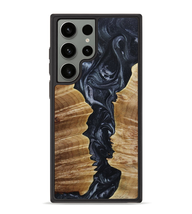 Galaxy S23 Ultra Wood+Resin Phone Case - Jensen (Gunmetal, 649845)