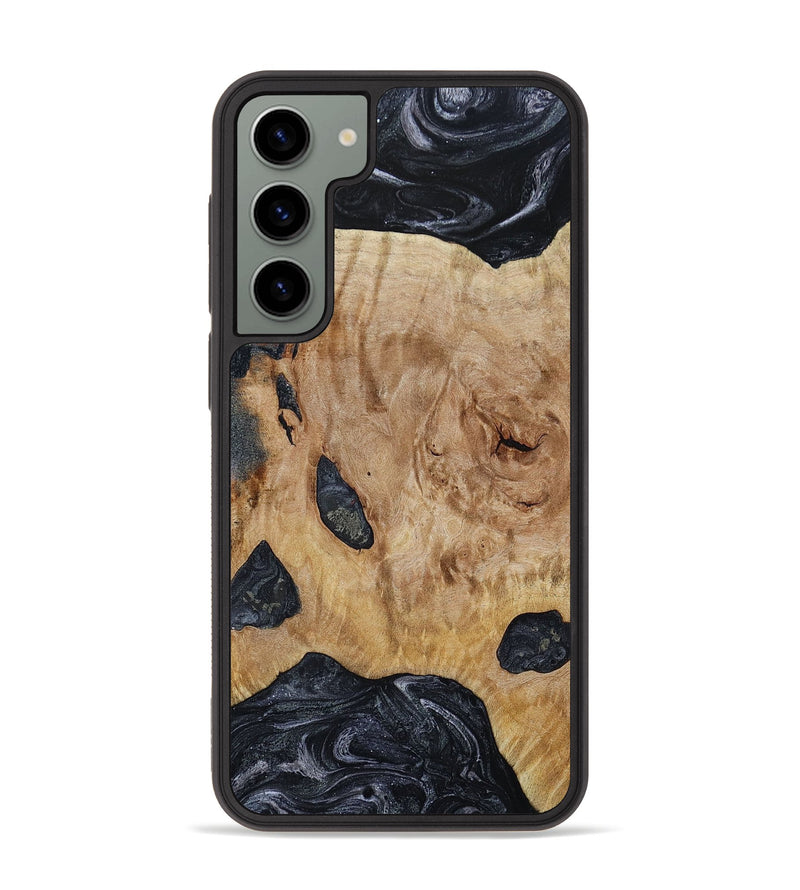 Galaxy S23 Plus Wood+Resin Phone Case - Becky (Gunmetal, 649901)