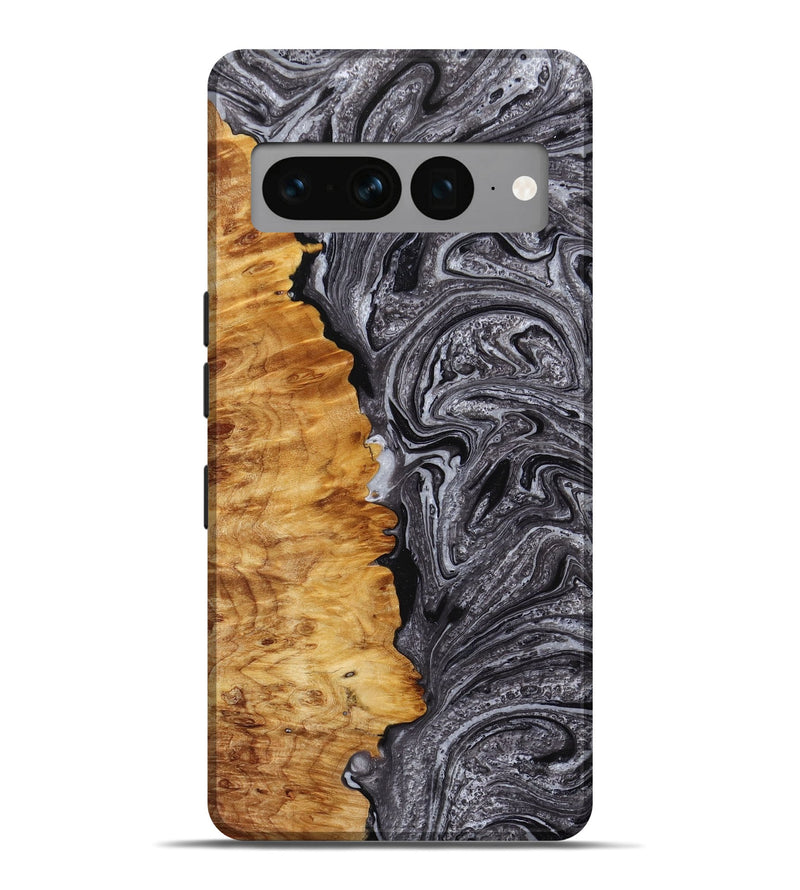 Pixel 7 Pro Wood+Resin Live Edge Phone Case - Dillon (Gunmetal, 649947)