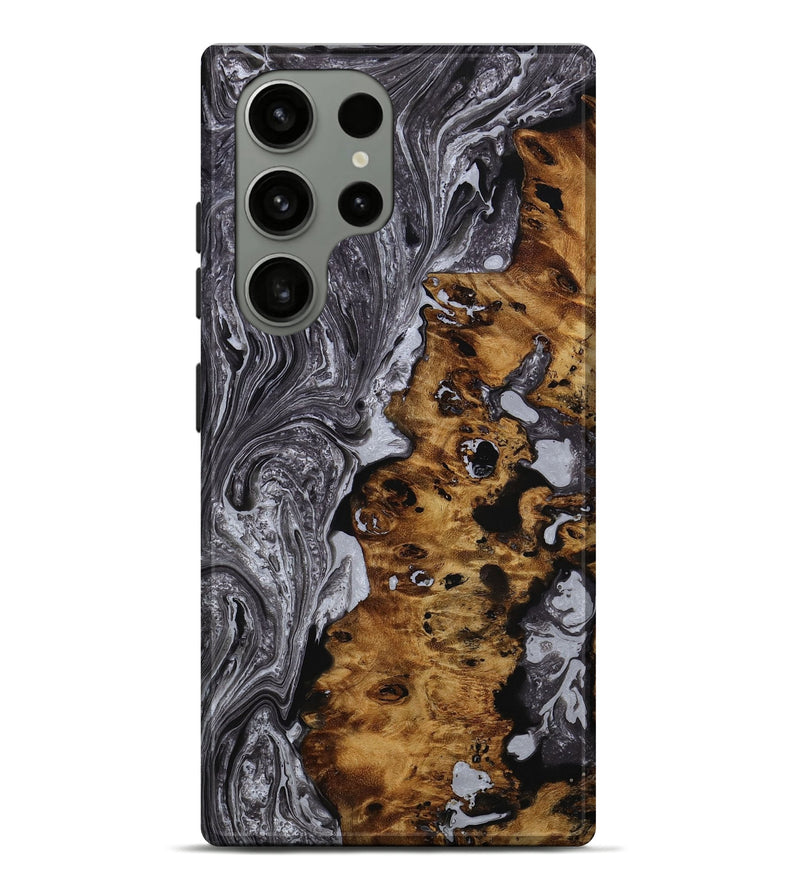 Galaxy S23 Ultra Wood+Resin Live Edge Phone Case - Donovan (Gunmetal, 649954)
