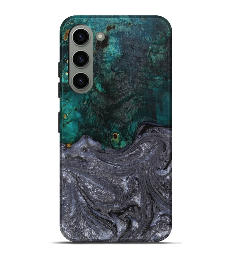 Galaxy S23 Plus Wood+Resin Live Edge Phone Case - Pat (Gunmetal, 649958)