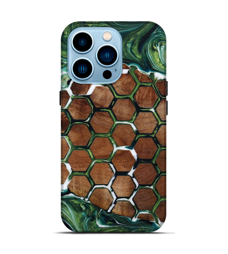 iPhone 14 Pro Wood+Resin Live Edge Phone Case - Adele (Pattern, 649978)
