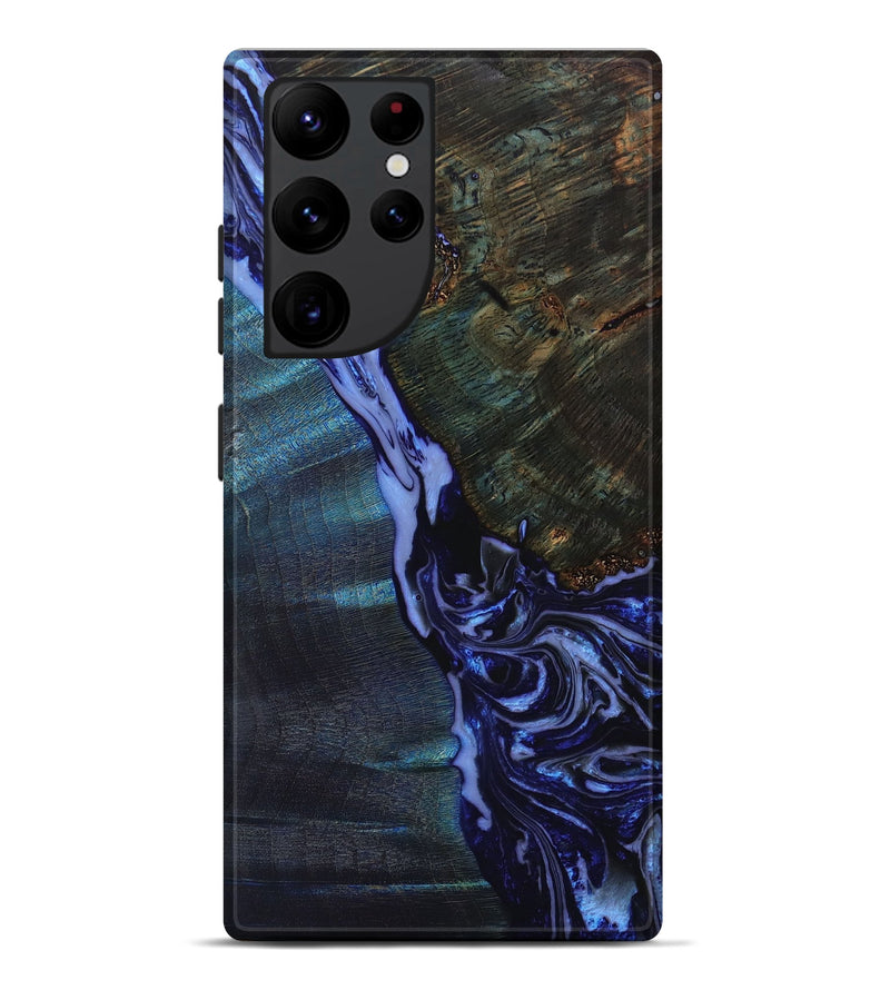 Galaxy S22 Ultra Wood+Resin Live Edge Phone Case - Mckenna (Purple, 649989)