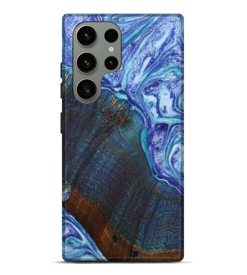 Galaxy S23 Ultra Wood+Resin Live Edge Phone Case - Jada (Purple, 650011)
