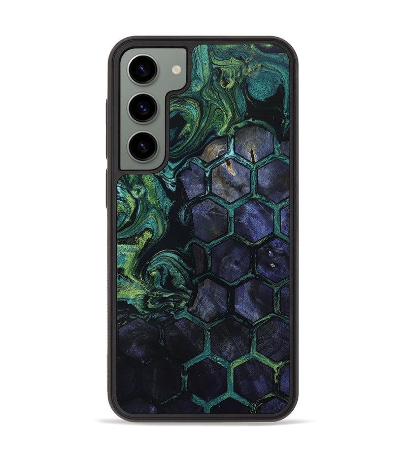 Galaxy S23 Plus Wood+Resin Phone Case - Isabella (Pattern, 650039)