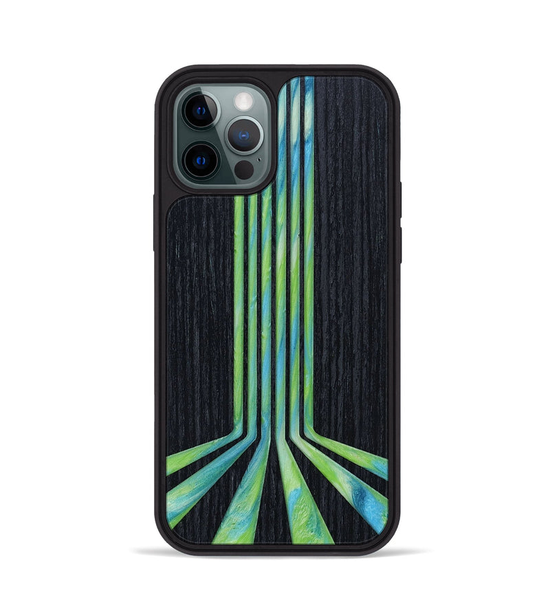 iPhone 12 Pro Wood+Resin Phone Case - Hilary (Retro, 650058)