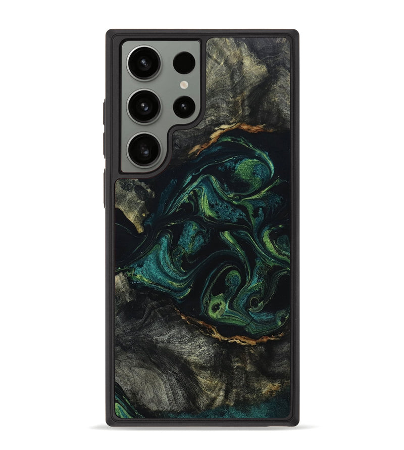 Galaxy S23 Ultra Wood+Resin Phone Case - Sawyer (Green, 650064)