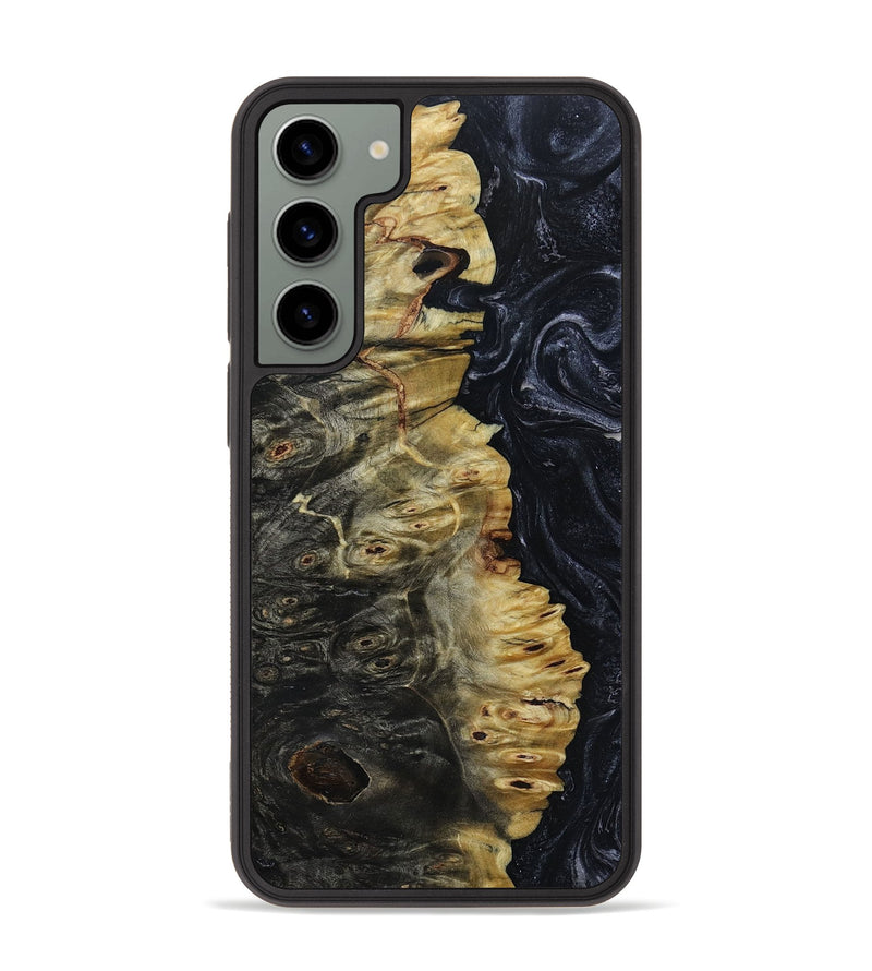 Galaxy S23 Plus Wood+Resin Phone Case - Angela (Gunmetal, 650154)