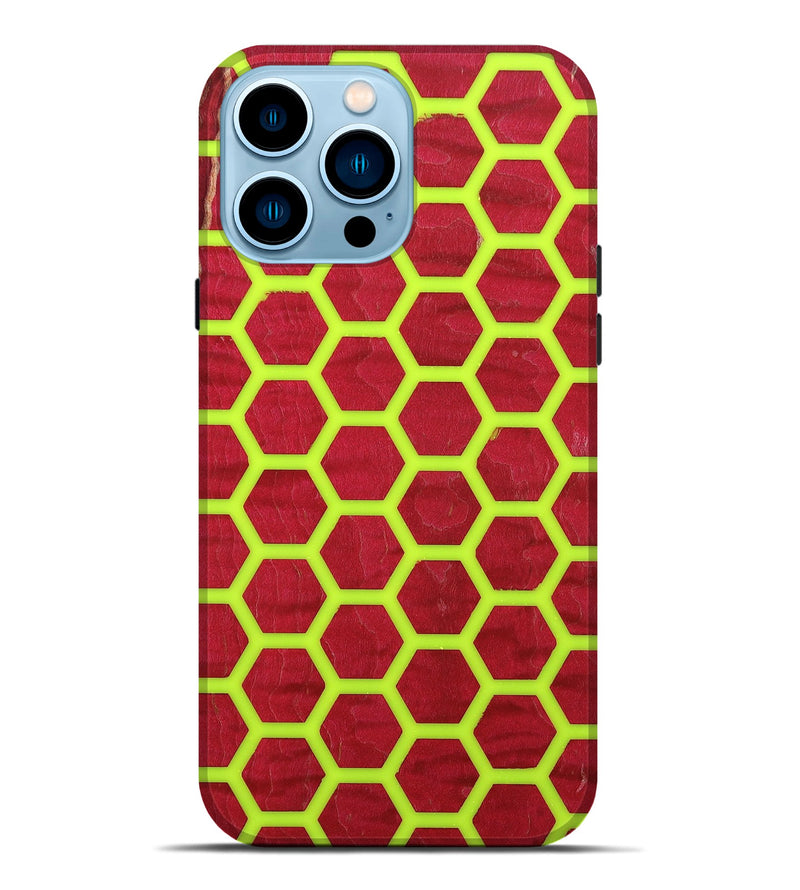 iPhone 14 Pro Max Wood+Resin Live Edge Phone Case - Adrian (Pattern, 650197)