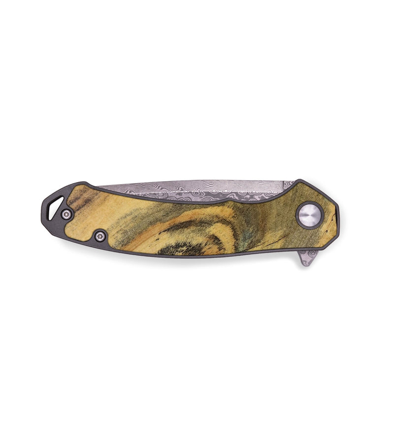 EDC Wood+Resin Pocket Knife - Krystal (Wood Burl, 650237)