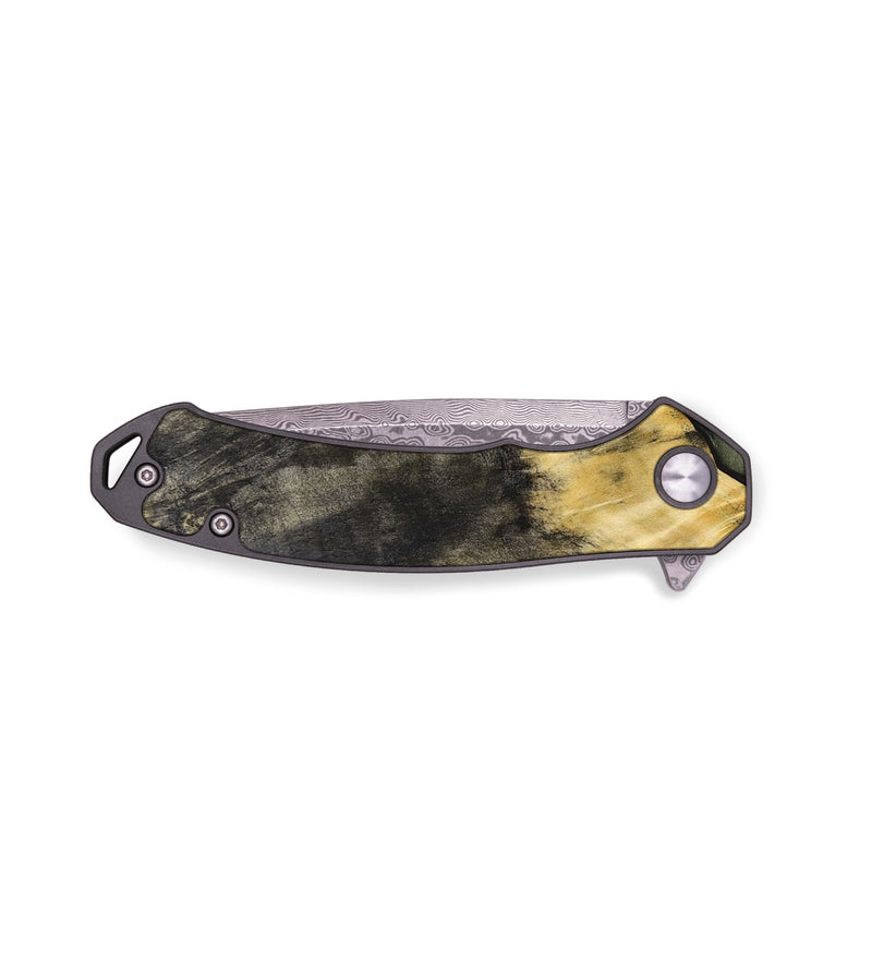 EDC Wood+Resin Pocket Knife - Issac (Wood Burl, 650239)