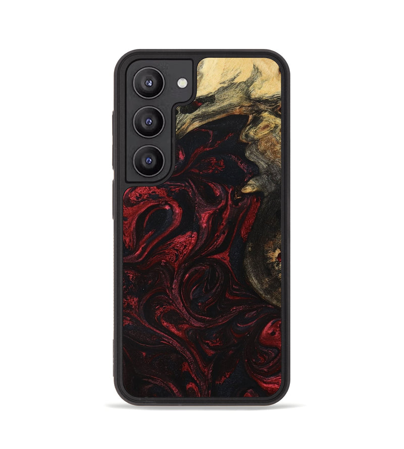Galaxy S23 Wood+Resin Phone Case - Clark (Red, 650281)