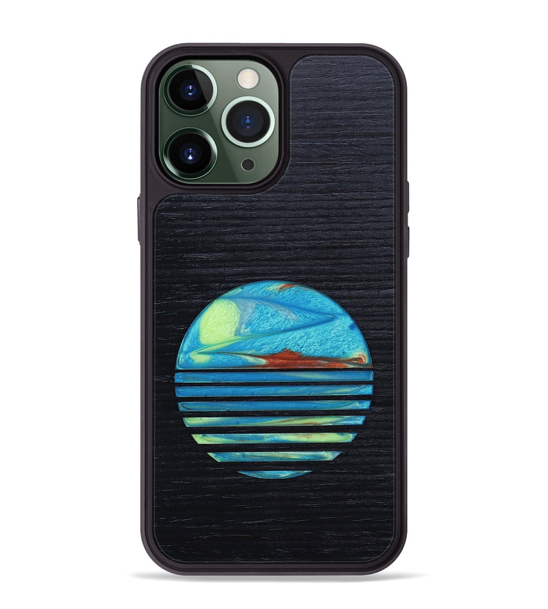 iPhone 13 Pro Max Wood+Resin Phone Case - Kerry (Retro, 650295)