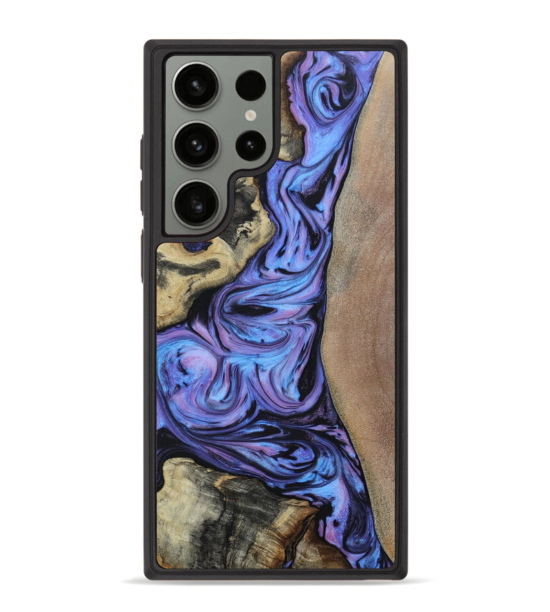 Galaxy S23 Ultra Wood+Resin Phone Case - Virgil (Mosaic, 650372)