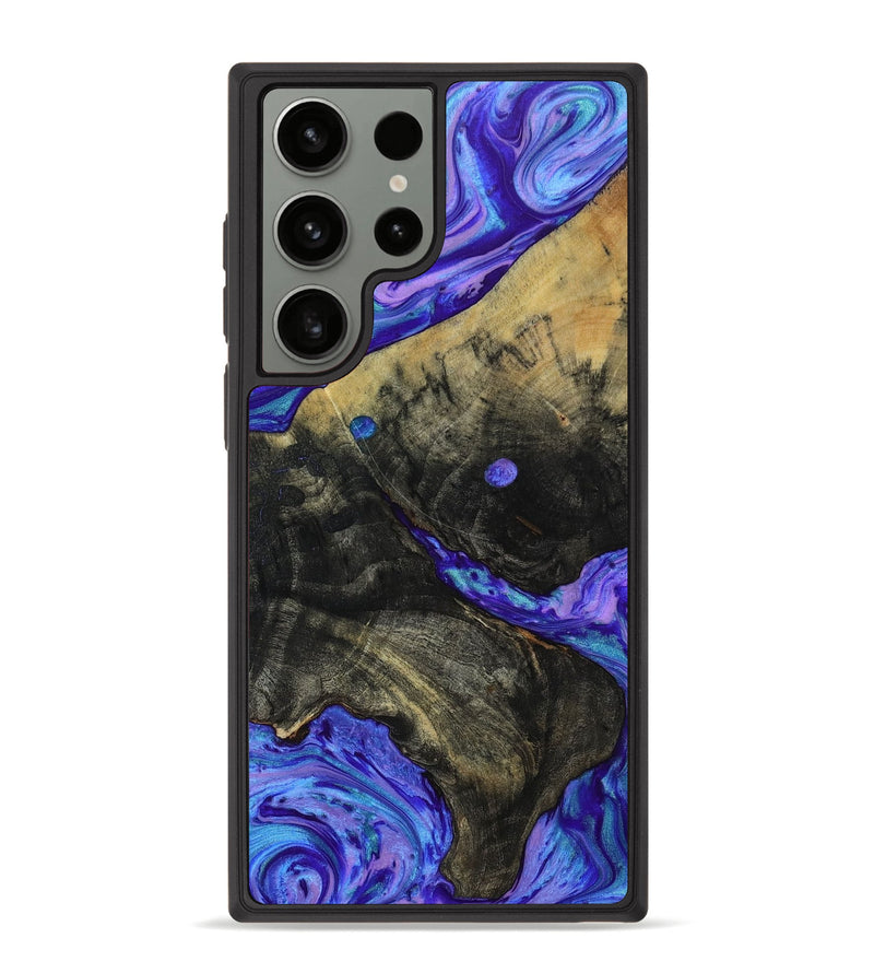 Galaxy S23 Ultra Wood+Resin Phone Case - Angelique (Purple, 650397)