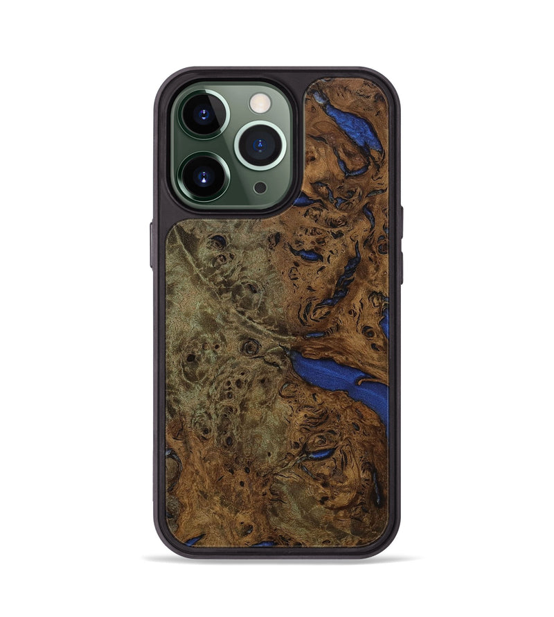 iPhone 13 Pro Wood+Resin Phone Case - Maci (Wood Burl, 650439)