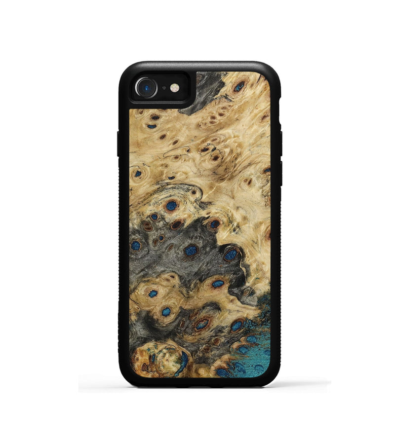iPhone SE Wood+Resin Phone Case - Silas (Wood Burl, 650441)
