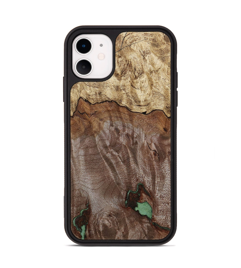 iPhone 11 Wood+Resin Phone Case - Cruz (Wood Burl, 650444)