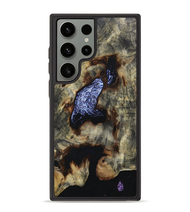 Galaxy S23 Ultra Wood+Resin Phone Case - Talan (Black & White, 650463)