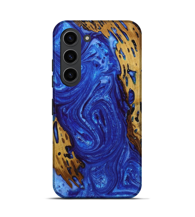 Galaxy S23 Wood+Resin Live Edge Phone Case - Shannon (Blue, 650482)