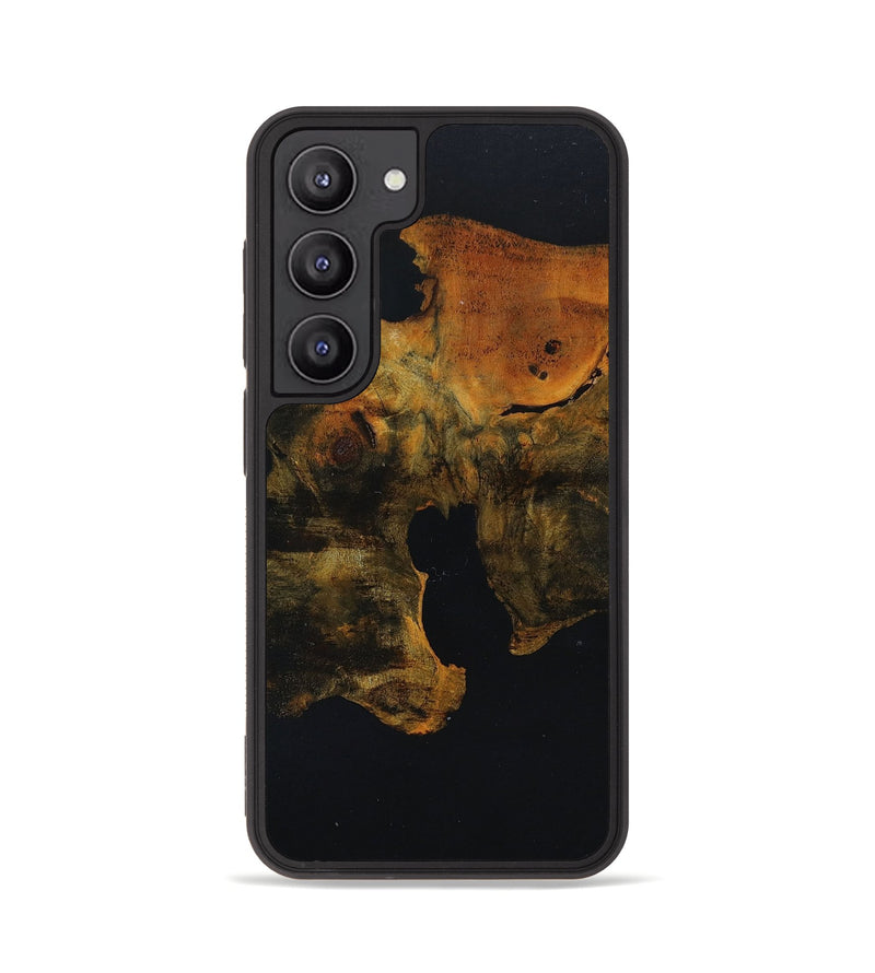 Galaxy S23 Wood+Resin Phone Case - Katie (Black & White, 650546)